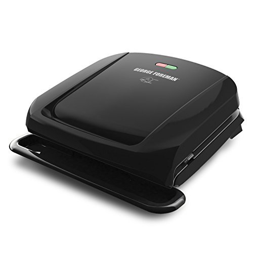 George Foreman 4-Serving Removable Plate Electric Grill & Panini Press